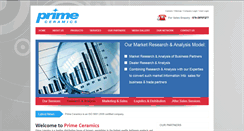 Desktop Screenshot of primeceramics.com